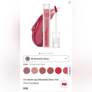 Silhouette Lip Gloss - Romantic Rose